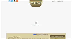Desktop Screenshot of milesquaregolfcourse.com